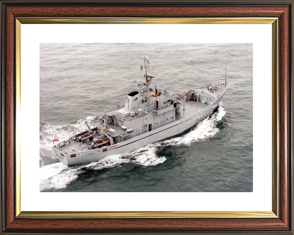 HMS Guernsey (P297) Royal Navy Island Class Patrol Vessel At Sea 1997 Photo Print Wall Art Decor - Posters, Prints, & Visual Artwork - by Hampshire Prints (image 8 of 9)