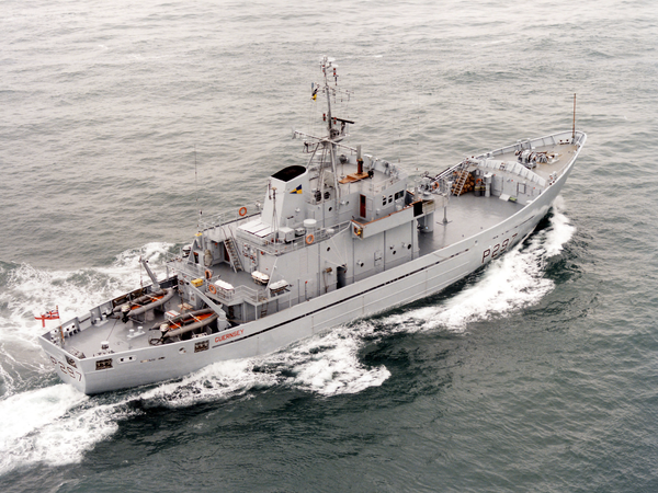 HMS Guernsey P297 Island Class Patrol Vessel March 1997