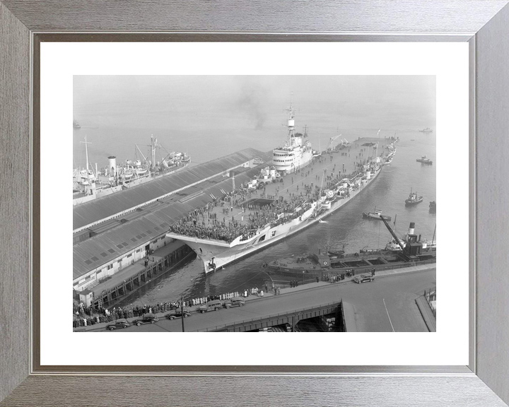 HMS Implacable (R86) Royal Navy Implacable Class Aircraft Carrier Vancouver 1947 Photo Print Wall Art Decor - Posters, Prints, & Visual Artwork - by Hampshire Prints (image 6 of 9)