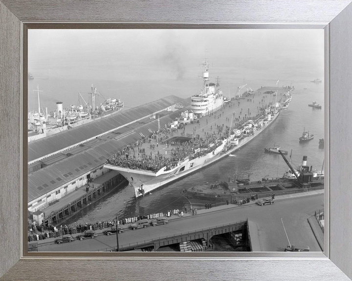 HMS Implacable (R86) Royal Navy Implacable Class Aircraft Carrier Vancouver 1947 Photo Print Wall Art Decor - Posters, Prints, & Visual Artwork - by Hampshire Prints (image 7 of 9)
