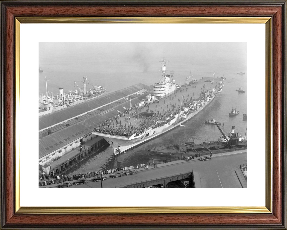 HMS Implacable (R86) Royal Navy Implacable Class Aircraft Carrier Vancouver 1947 Photo Print Wall Art Decor - Posters, Prints, & Visual Artwork - by Hampshire Prints (image 8 of 9)