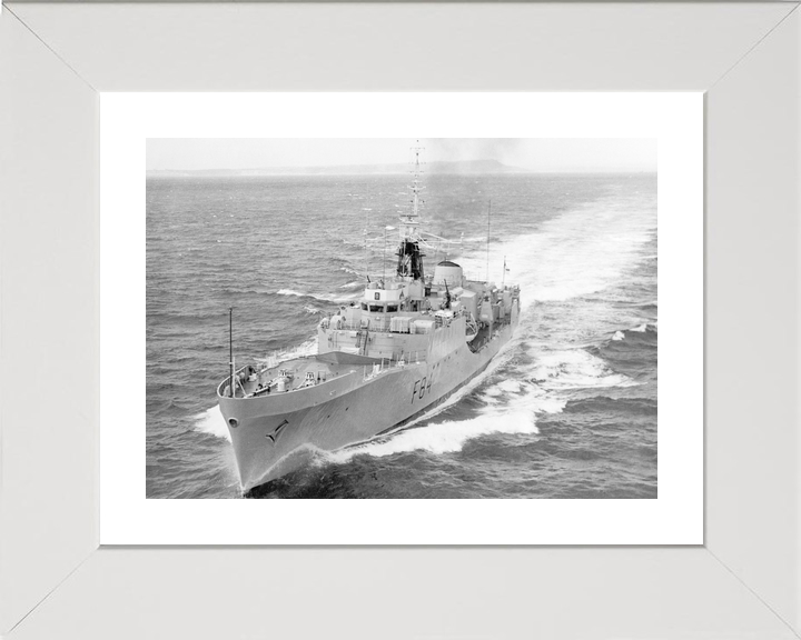 HMS Exmouth (F84) Royal Navy Blackwood Class Frigate At Sea 1970 Photo Print Wall Art Decor - Posters, Prints, & Visual Artwork - by Hampshire Prints (image 4 of 9)