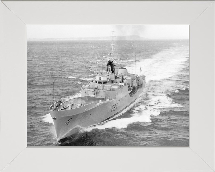 HMS Exmouth (F84) Royal Navy Blackwood Class Frigate At Sea 1970 Photo Print Wall Art Decor - Posters, Prints, & Visual Artwork - by Hampshire Prints (image 5 of 9)