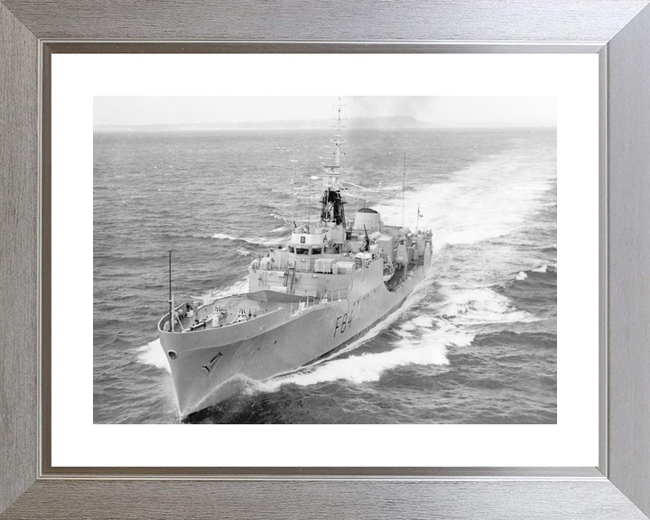 HMS Exmouth (F84) Royal Navy Blackwood Class Frigate At Sea 1970 Photo Print Wall Art Decor - Posters, Prints, & Visual Artwork - by Hampshire Prints (image 6 of 9)