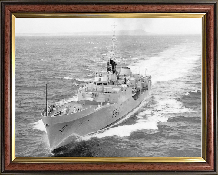HMS Exmouth (F84) Royal Navy Blackwood Class Frigate At Sea 1970 Photo Print Wall Art Decor - Posters, Prints, & Visual Artwork - by Hampshire Prints (image 9 of 9)