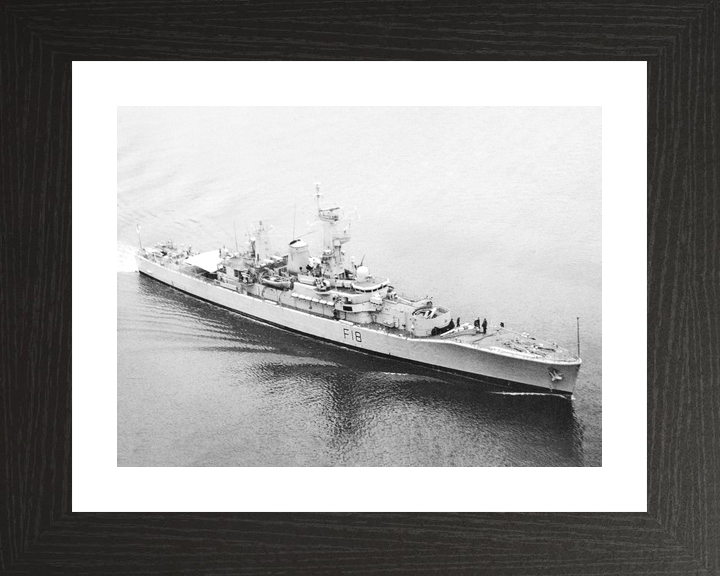 HMS Galatea (F18) Royal Navy Leander Class Frigate Entering Harbour 1985 Photo Print Wall Art Decor - Posters, Prints, & Visual Artwork - by Hampshire Prints (image 2 of 9)