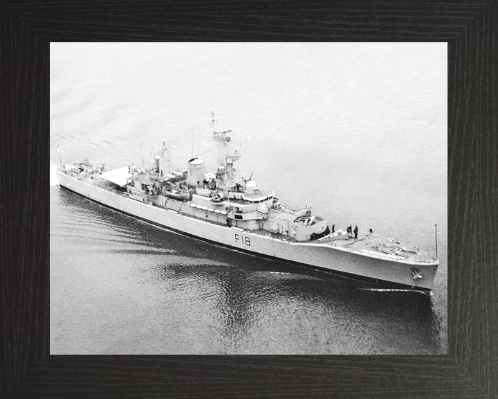 HMS Galatea (F18) Royal Navy Leander Class Frigate Entering Harbour 1985 Photo Print Wall Art Decor - Posters, Prints, & Visual Artwork - by Hampshire Prints (image 3 of 9)