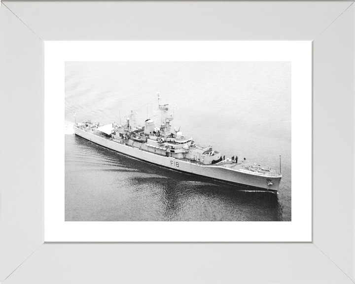 HMS Galatea (F18) Royal Navy Leander Class Frigate Entering Harbour 1985 Photo Print Wall Art Decor - Posters, Prints, & Visual Artwork - by Hampshire Prints (image 4 of 9)