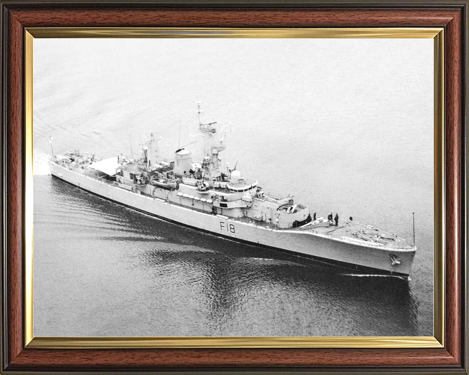 HMS Galatea (F18) Royal Navy Leander Class Frigate Entering Harbour 1985 Photo Print Wall Art Decor - Posters, Prints, & Visual Artwork - by Hampshire Prints (image 9 of 9)