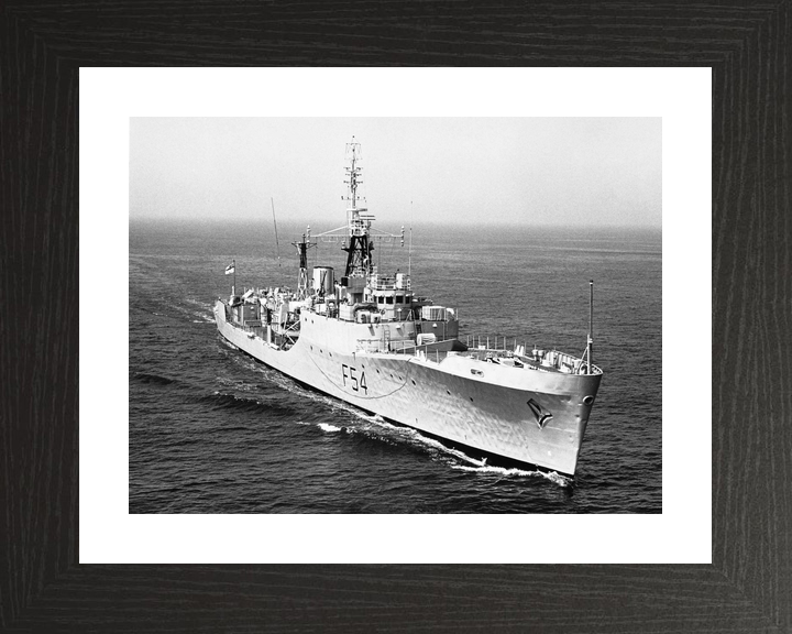HMS Hardy (F54) Royal Navy Blackwood Class Frigate At Sea 1967 Photo Print Wall Art Decor - Posters, Prints, & Visual Artwork - by Hampshire Prints (image 2 of 9)
