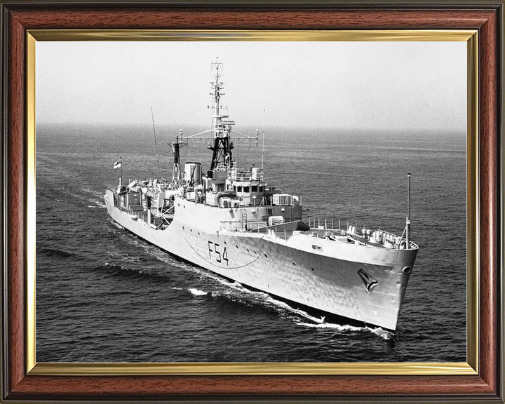 HMS Hardy (F54) Royal Navy Blackwood Class Frigate At Sea 1967 Photo Print Wall Art Decor - Posters, Prints, & Visual Artwork - by Hampshire Prints (image 9 of 9)
