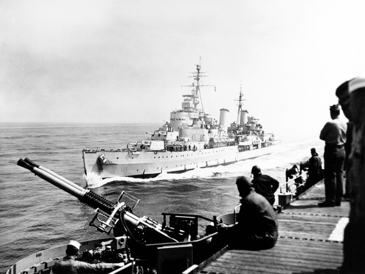 HMS Belfast (C35) Photo Print - At Sea 1952 - Royal Navy Town Class Light Cruiser Hampshire Prints 6 x 4 No Frame No