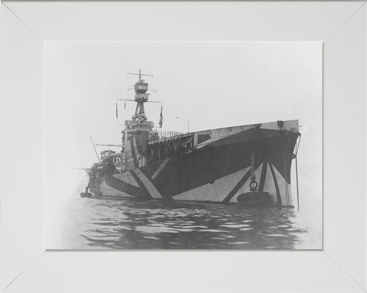 HMS Furious (47) Royal Navy Modified Aircraft Carrier At Sea Photo Print Wall Art Decor - Posters, Prints, & Visual Artwork - by Hampshire Prints (image 5 of 9)