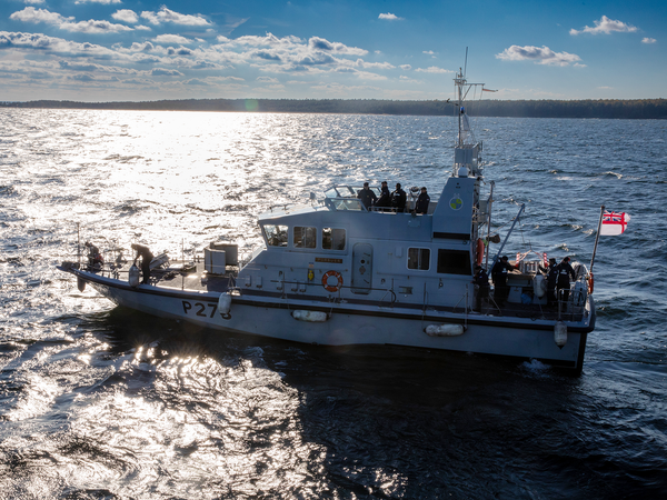 HMS Pursuer P273 Archer Class P2000 Patrol Vessel October 2025 At Sea