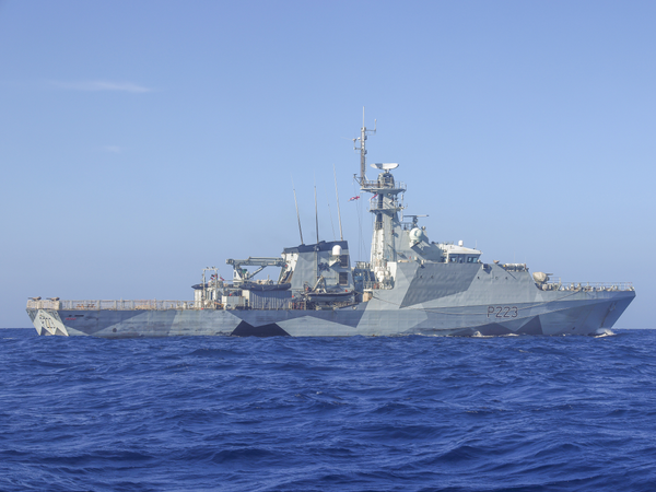 HMS Medway P223 River Class Patrol Vessel October 2025 Caribbean