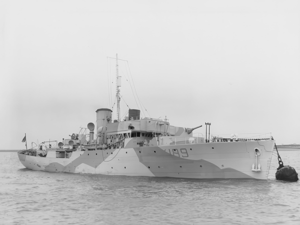 HMS Bergamot K189 Flower Class Corvette July 1942