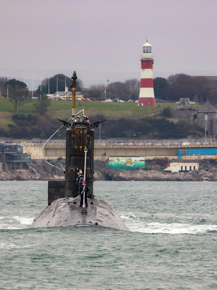 HMS Triumph (S93) Photo Print - Devonport 2024 - Royal Navy Trafalgar Class Submarine