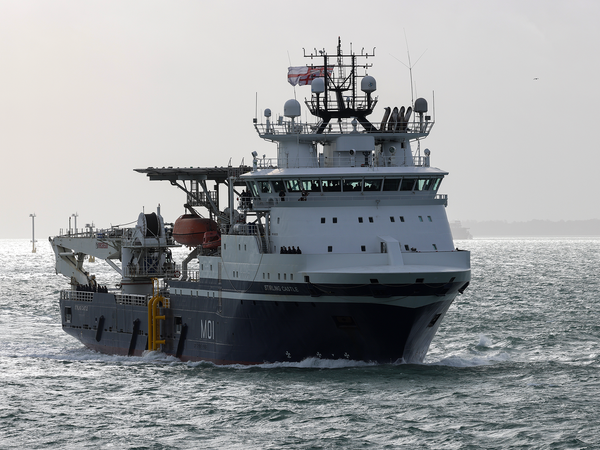 HMS Stirling Castle M01 Mine Countermeasures Support Vessel November 2025