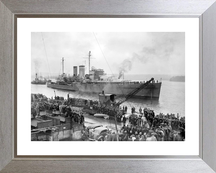 HMS Exeter (68) Royal Navy York Class Heavy Cruiser Entering Plymouth 1940 Photo Print Wall Art Decor - Posters, Prints, & Visual Artwork - by Hampshire Prints (image 6 of 9)