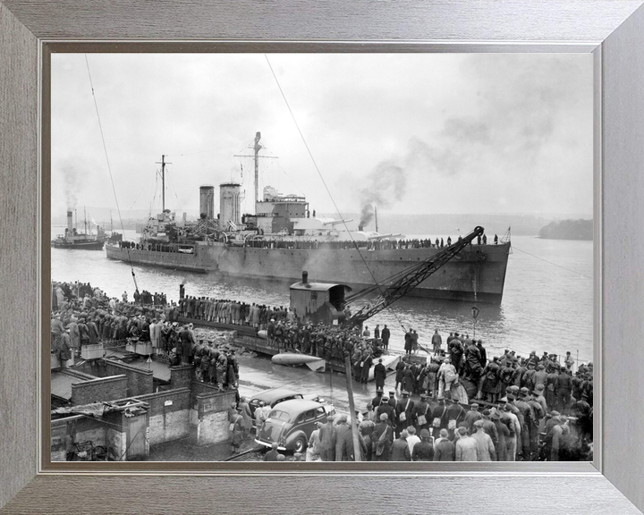 HMS Exeter (68) Royal Navy York Class Heavy Cruiser Entering Plymouth 1940 Photo Print Wall Art Decor - Posters, Prints, & Visual Artwork - by Hampshire Prints (image 7 of 9)