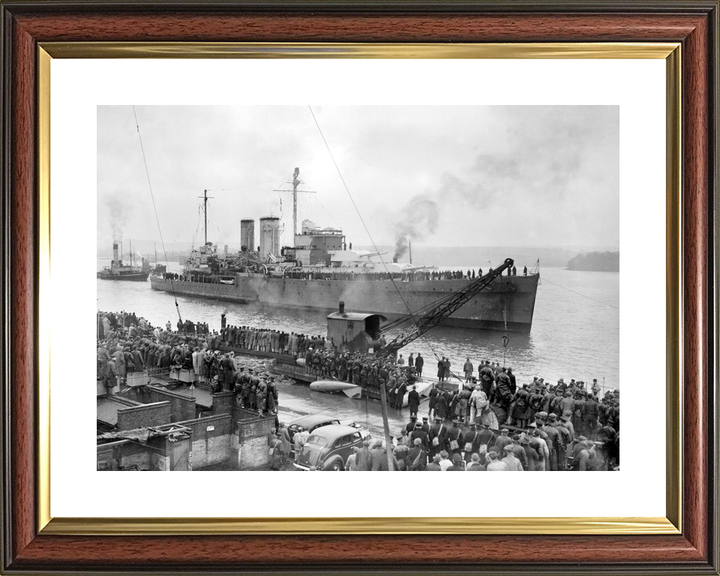 HMS Exeter (68) Royal Navy York Class Heavy Cruiser Entering Plymouth 1940 Photo Print Wall Art Decor - Posters, Prints, & Visual Artwork - by Hampshire Prints (image 8 of 9)