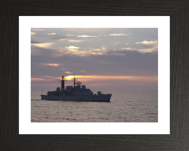 HMS Newcastle D87 Type 42 Destroyer 2000 Sunset Silhouette Photo Print - Posters, Prints, & Visual Artwork - by Hampshire Prints (image 2 of 9)