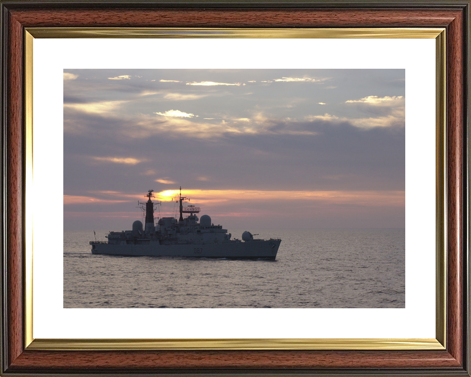 HMS Newcastle D87 Type 42 Destroyer 2000 Sunset Silhouette Photo Print - Posters, Prints, & Visual Artwork - by Hampshire Prints (image 8 of 9)