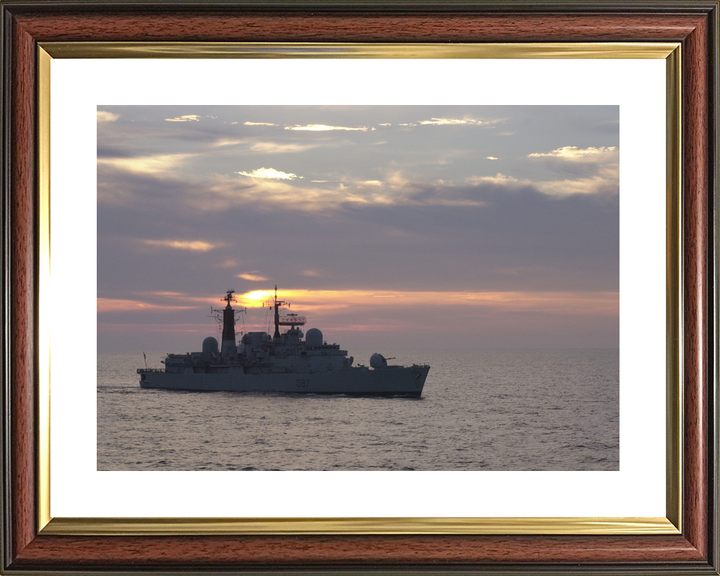 HMS Newcastle D87 Type 42 Destroyer 2000 Sunset Silhouette Photo Print - Posters, Prints, & Visual Artwork - by Hampshire Prints (image 8 of 9)