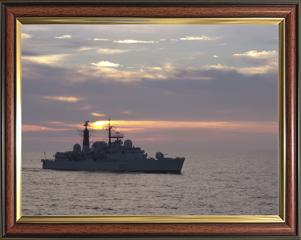 HMS Newcastle D87 Type 42 Destroyer 2000 Sunset Silhouette Photo Print - Posters, Prints, & Visual Artwork - by Hampshire Prints (image 9 of 9)