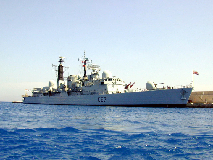 HMS Newcastle (D87) Photo Print - Rhodes 2000 - Royal Navy Type 42 Destroyer