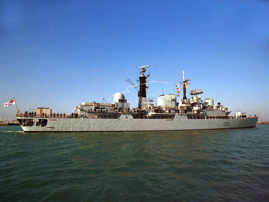 HMS Birmingham (D86) Photo Print - Paying Off 1999 - Royal Navy Type 42 destroyer