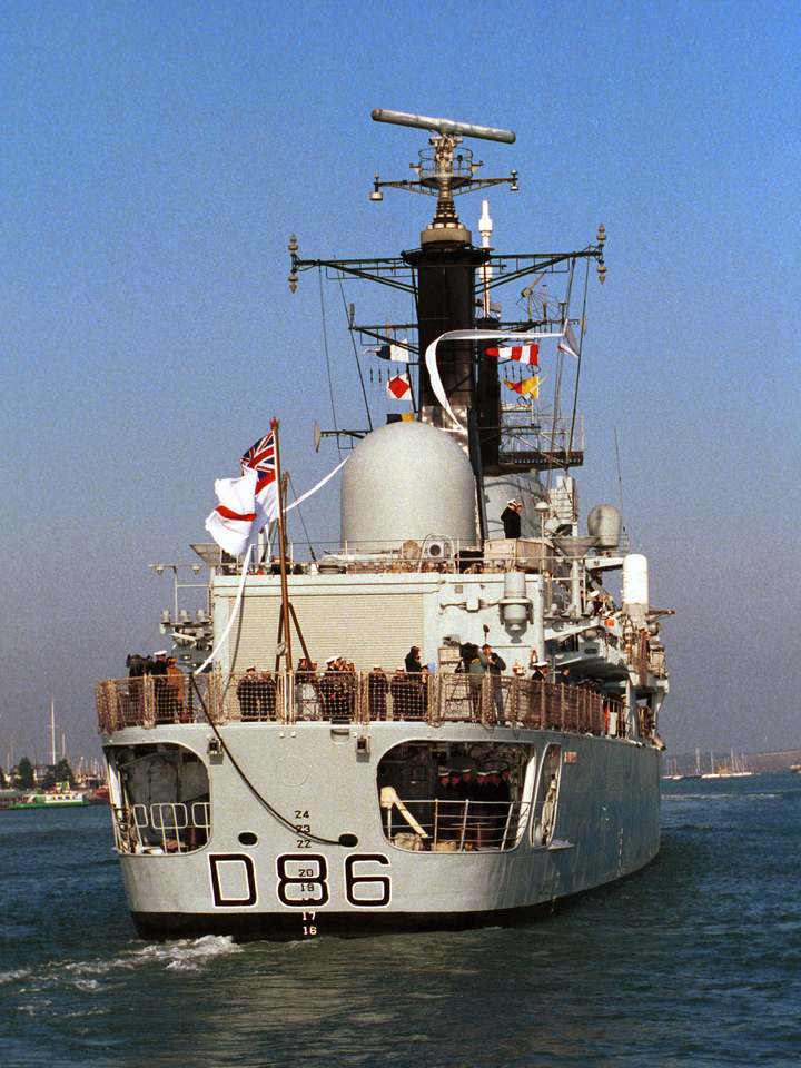 HMS Birmingham (D86) Photo Print - Pays Off 1999 - Royal Navy Type 42 destroyer