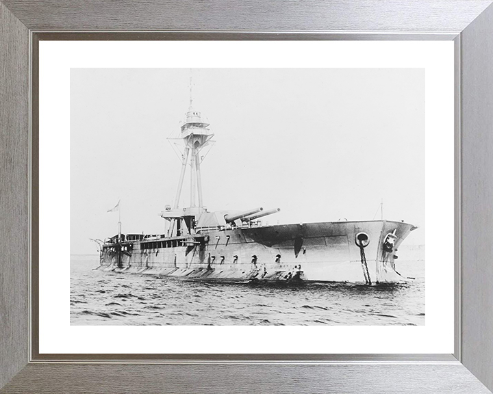 HMS Abercrombie (1915) Royal Navy Abercrombie Class monitor Monitor Photo Print Starboard Bow View Warship Wall Art Posters, Prints, & Visual Artwork Hampshire Prints 10 x 8 Silver Frame Yes