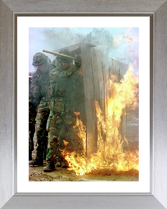 Soldiers During Crowd Control Training Photo Print - British Army