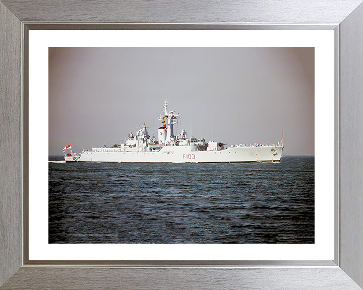 HMS Lowestoft F103 Royal Navy Rothesay class frigate Photo Print or Framed Print - Hampshire Prints