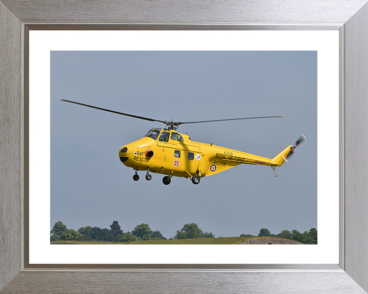 RAF Westland Whirlwind HAR10 in Flight 2018 Photo Print - Royal Air Force Aircraft Posters, Prints, & Visual Artwork Hampshire Prints 10 x 8 Silver Frame Yes