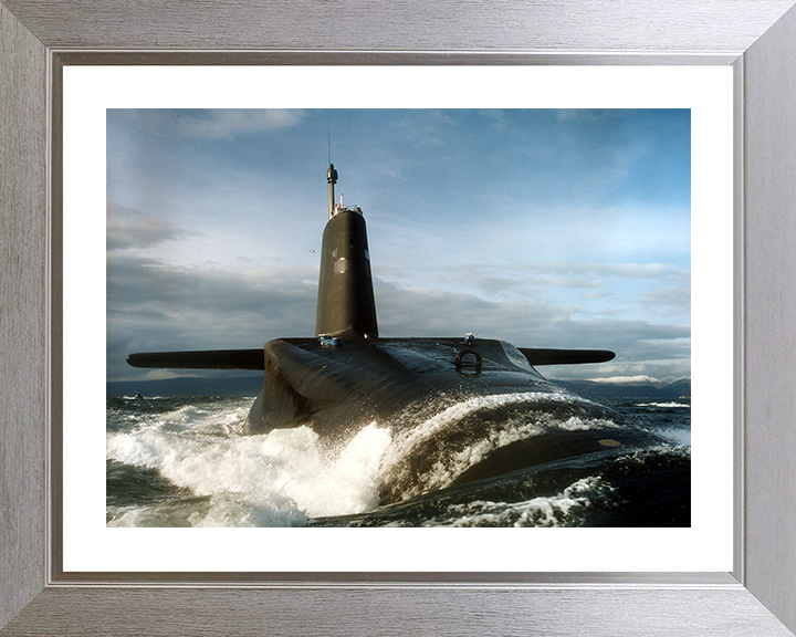 HMS Vanguard (S28) Photo Print - On The Clyde 1992 - Royal Navy Vanguard Class Submarine