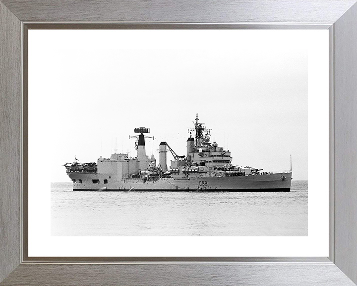 HMS Blake (C99) Royal Navy Tiger Class Light Cruiser Entering Harbour Photo Print Wall Art Decor Posters, Prints, & Visual Artwork Hampshire Prints 10 x 8 Silver Frame Yes