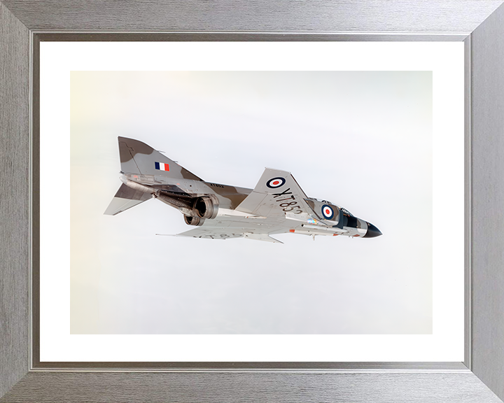 McDonnell F-4K Phantom in flight Photo Print - Royal Navy Aircraft Posters, Prints, & Visual Artwork Hampshire Prints 10 x 8 Silver Frame Yes