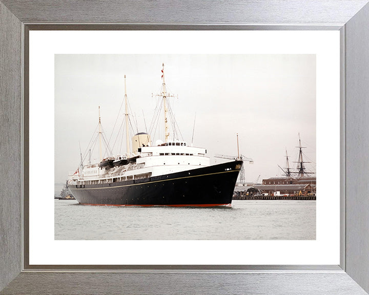 HMY Britannia Royal Yacht Leaving Portsmouth Photo Print or Framed Print - Hampshire Prints