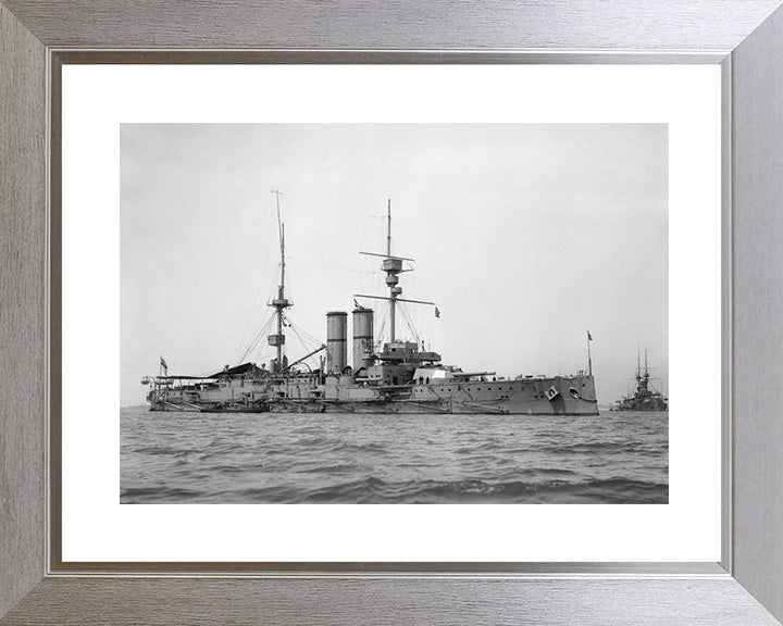 HMS Hibernia (1905) Royal Navy pre dreadnought Battleship Photo Print or Framed Print - Hampshire Prints