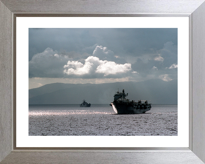 HMS Ocean (L12) Photo Print - Off Turkey 2000 - Royal Navy Landing Platform Helicopter