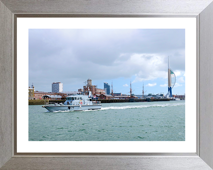 HMS Blazer (P279) Photo Print - Portsmouth Return 2019 - Royal Navy Archer Class P2000 Patrol Vessel Posters, Prints, & Visual Artwork Hampshire Prints 10 x 8 Silver Frame Yes