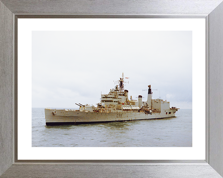 HMS Blake (C99) Royal Navy Tiger Class Light Cruiser Starboard View Photo Print Wall Art Decor Posters, Prints, & Visual Artwork Hampshire Prints 10 x 8 Silver Frame Yes