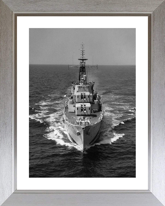 HMS Diamond (D35) Photo Print - At Sea 1961 - Royal Navy Daring Class Destroyer Posters, Prints, & Visual Artwork Hampshire Prints 10 x 8 Silver Frame Yes