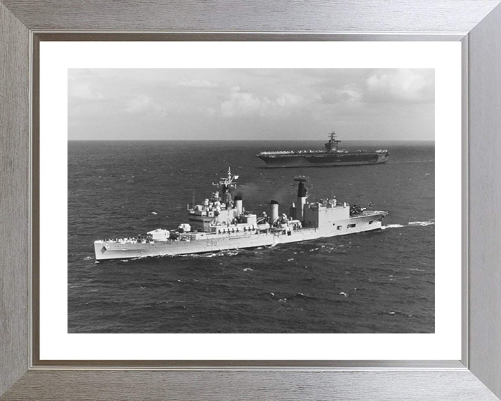 HMS Blake (C99) Photo Print - At Sea 1975 - Royal Navy Tiger Class Light Cruiser