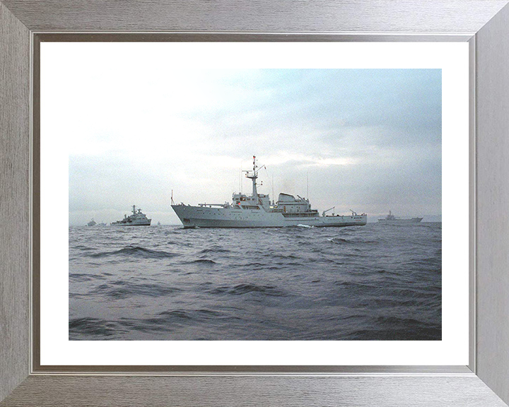 HMS Bulldog (A317) Photo Print - At Sea 1997 - Royal Navy Bulldog Class Survey Vessel