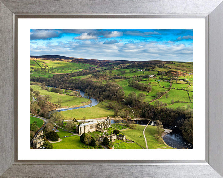 Bolton Abbey Yorkshire from above Photo Print - Canvas - Framed Photo Print - Hampshire Prints