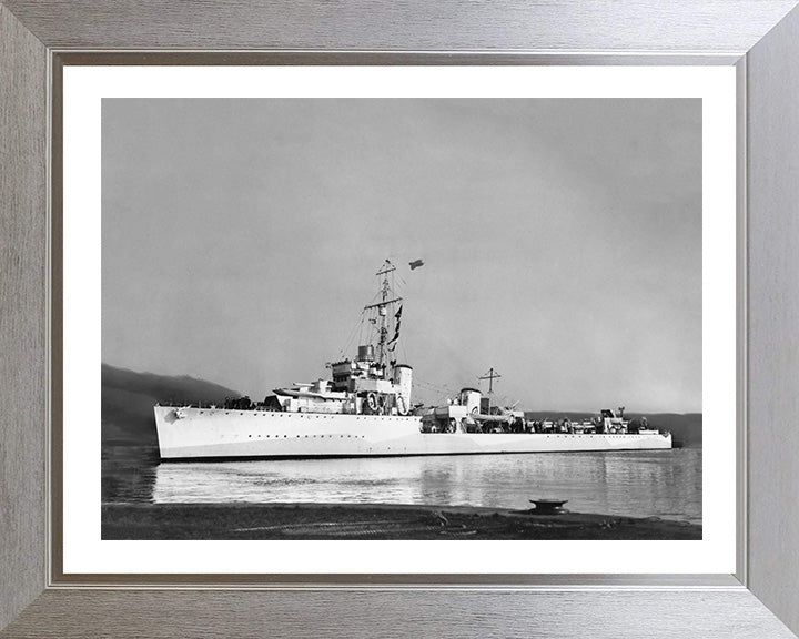 HMS Keppel D84 Royal Navy Thornycroft type flotilla leader Photo Print or Framed Print - Hampshire Prints