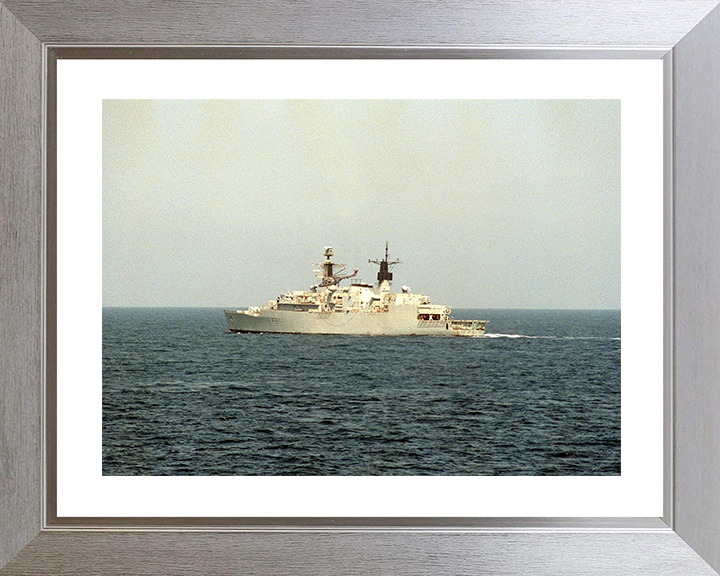 HMS Brazen (F91) Royal Navy Type 22 Frigate Gulf Of Oman 1990 Photo Print Wall Art Decor Posters, Prints, & Visual Artwork Hampshire Prints 10 x 8 Silver Frame Yes